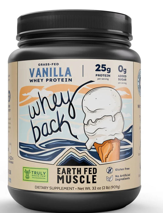 Whey Back Vanilla Whey Protein GF, 12 serv/13.1 oz