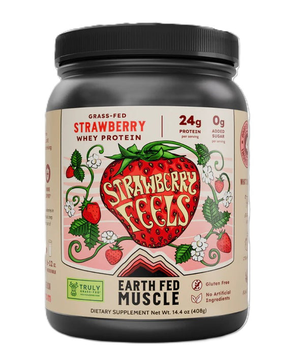 Strawberry Feels Whey Protein GF, 12 serv/14.4 oz