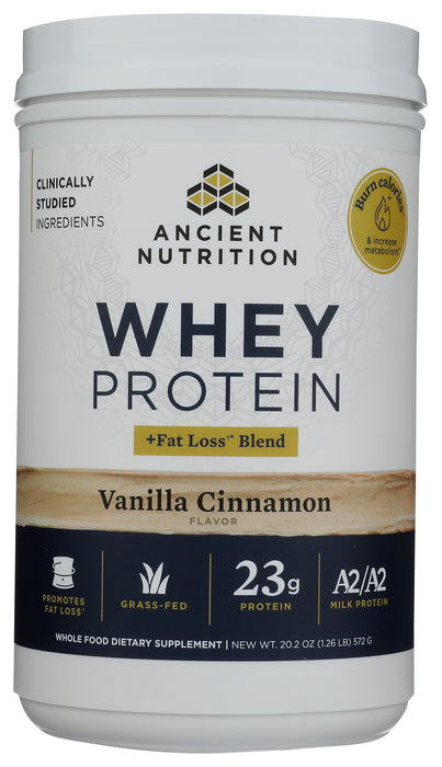 Whey Protein Powder+Lean Blend, Vanilla Cinna, 20.2 oz/18 serv