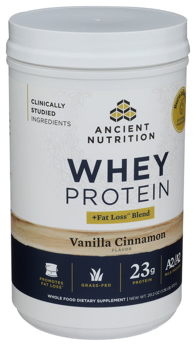 Whey Protein Powder+Lean Blend, Vanilla Cinna, 20.2 oz/18 serv