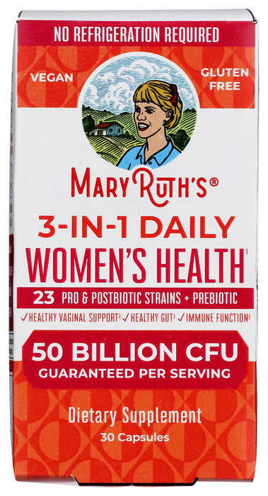 3-in-1 Daily Women's Health Probiotic, V, 30 cap