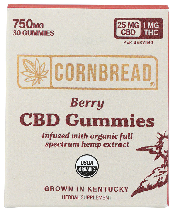 Full Spectrum Hemp Gummies 750mg, Berry, Org, 30 gummy