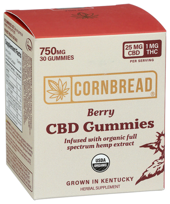 Full Spectrum Hemp Gummies 750mg, Berry, Org, 30 gummy