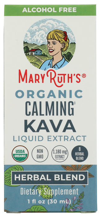 Calming Kava Liquid Extract, Org, 1 fl oz