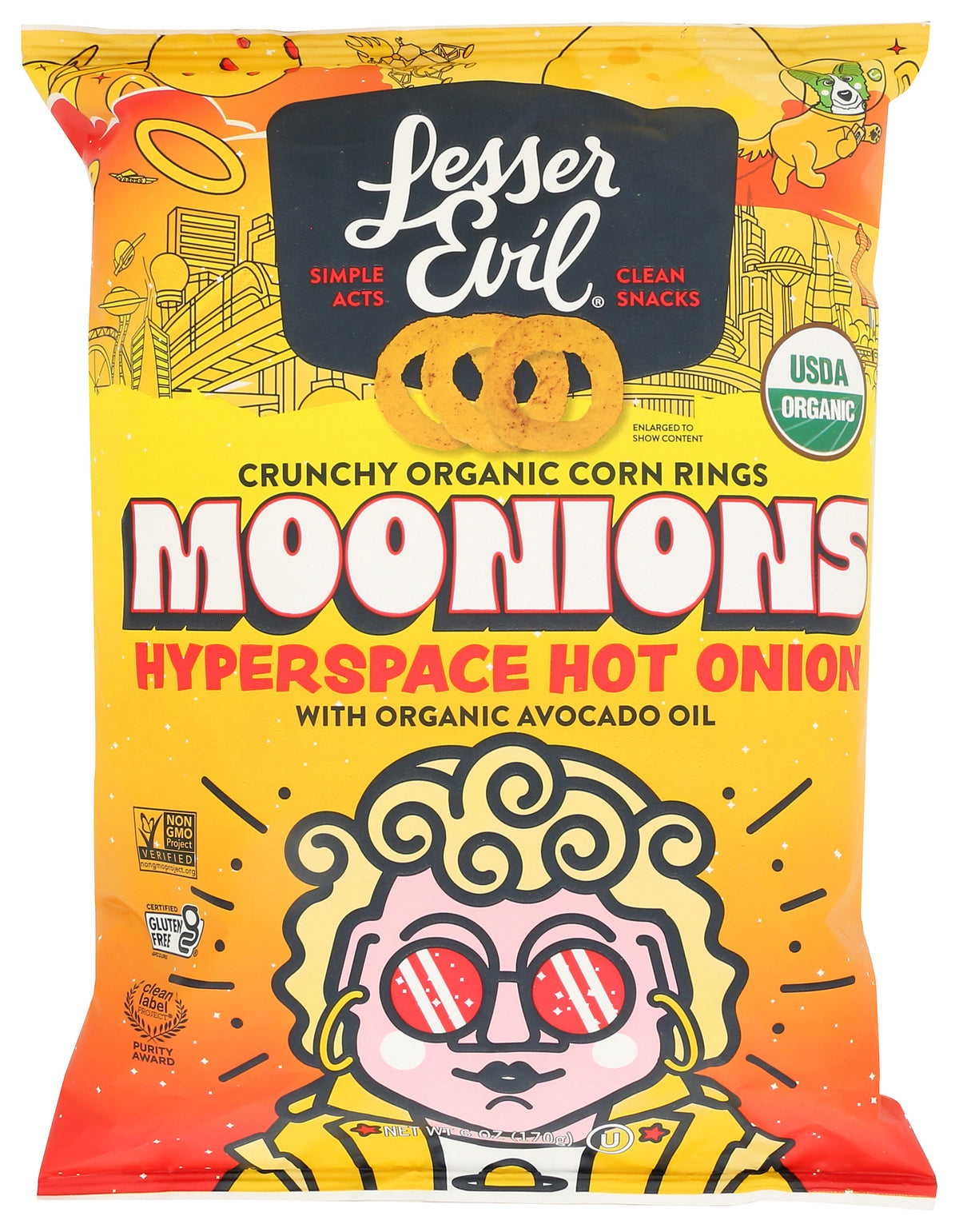 Corn Rings, Hot Onion, Org, GF, V, 6 oz — Natures Pick Market