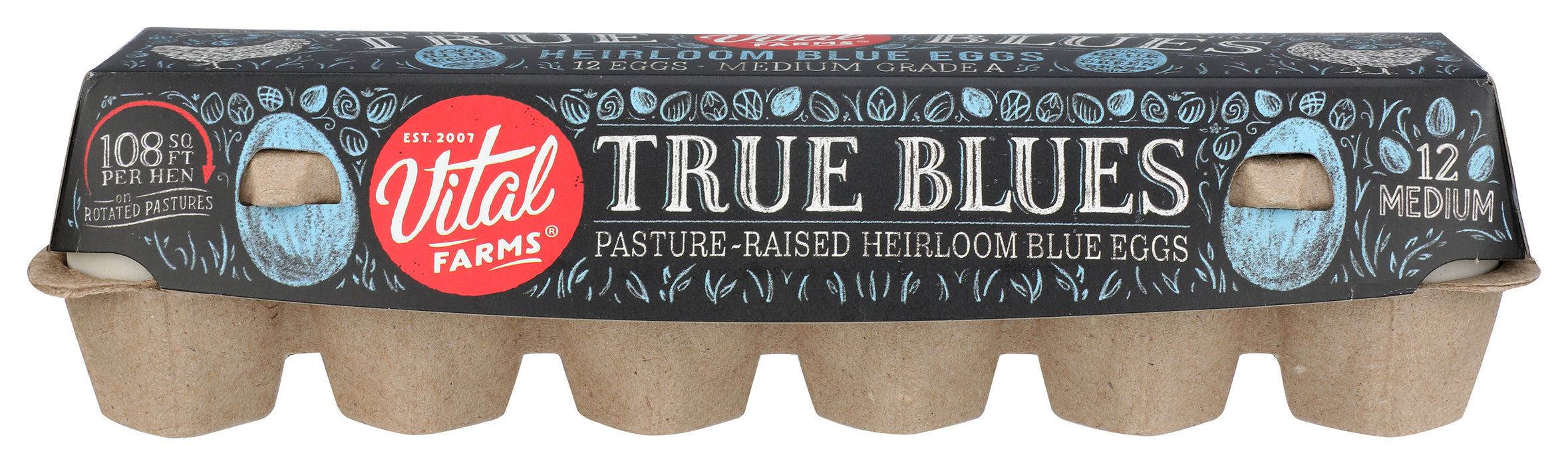 Heirloom Blue Eggs, Med Grade A, 1 doz