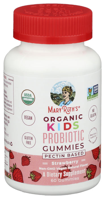 Kid's Probiotic Gummies, Strawberry, 60 gummies