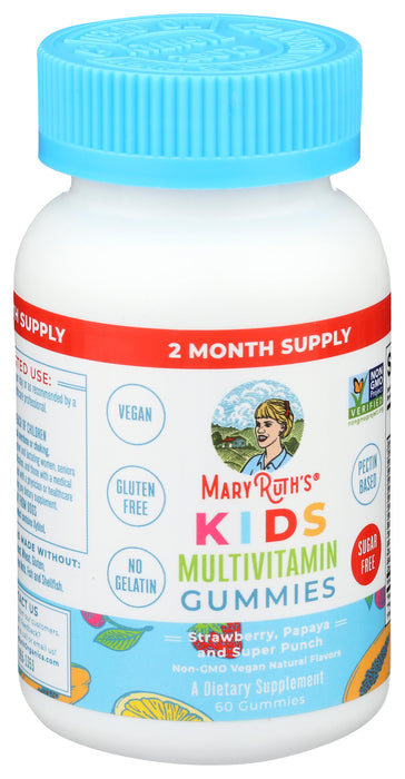 Kids Multivitamin Gummies, Strawberry, V, 60 gummies