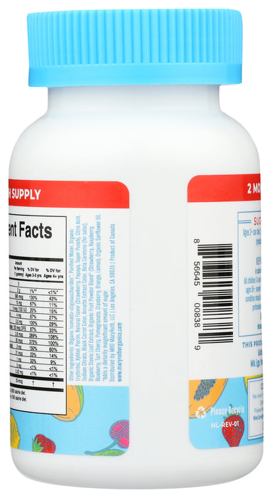 Kids Multivitamin Gummies, Strawberry, V, 60 gummies
