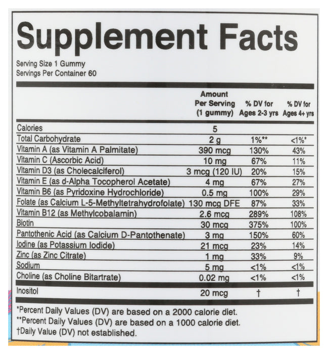 Kids Multivitamin Gummies, Strawberry, V, 60 gummies