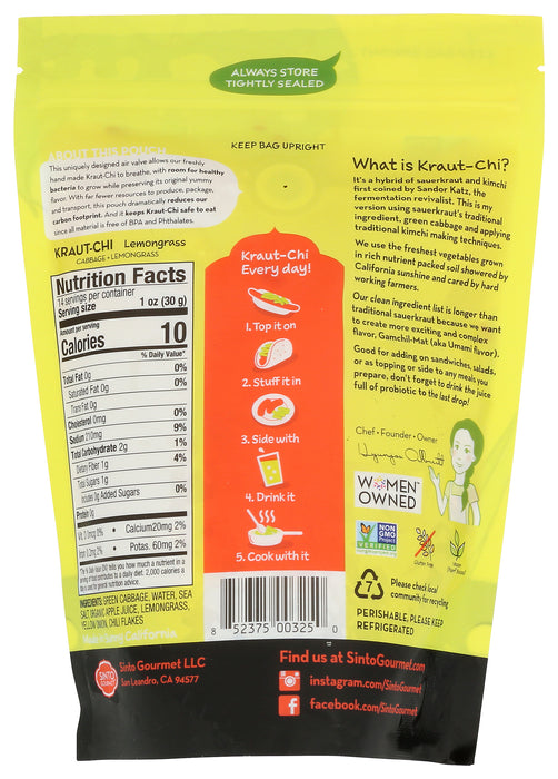 Kraut-Chi, Lemongrass + Cabbage, GF, V, 14 oz