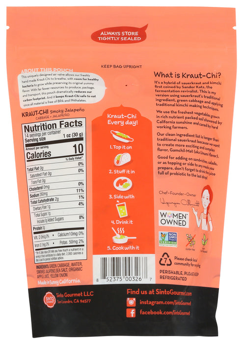 Kraut-Chi, Smoky Jalapeno, GF, V, 14 oz