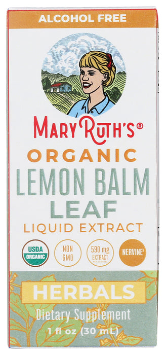 Lemon Balm Leaf Liquid Extract, Org, 1 fl oz