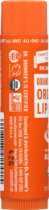 Organic Lip Balm, Orange Ginger, 0.15 oz