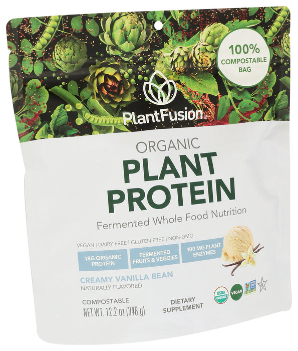 Plant Based Vanilla Protein, Org, 12 serv/12.3 oz