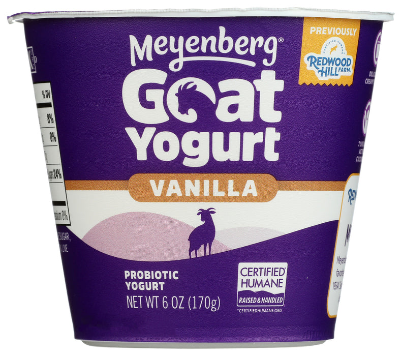 Probiotic Goat Yogurt, Vanilla, GF, 6 oz