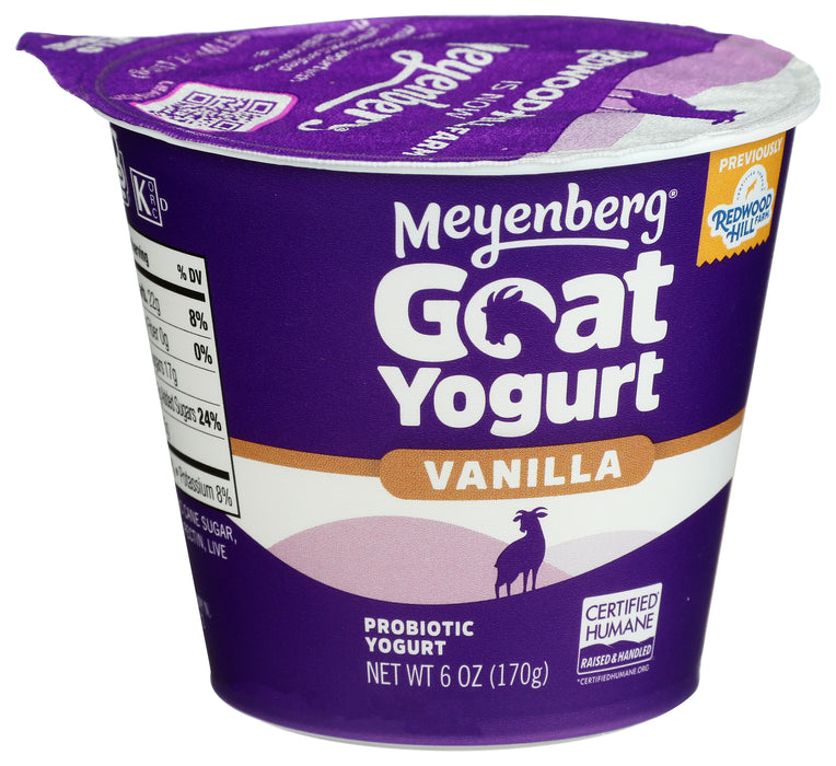 Probiotic Goat Yogurt, Vanilla, GF, 6 oz