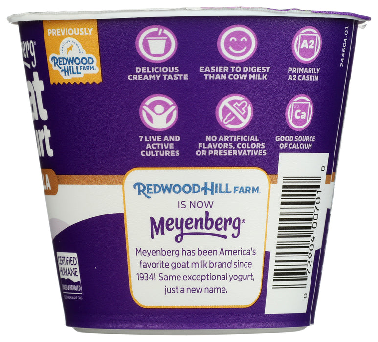 Probiotic Goat Yogurt, Vanilla, GF, 6 oz