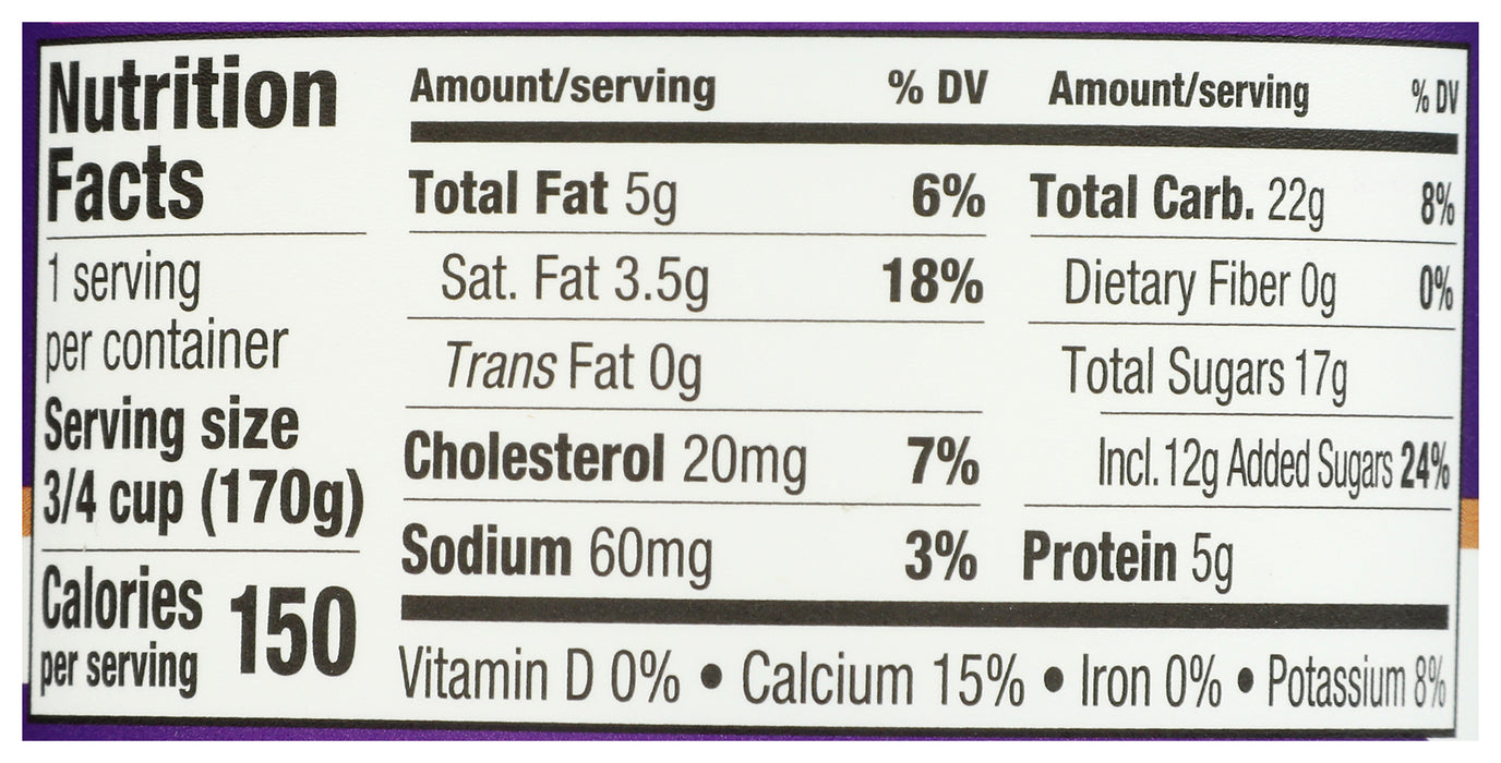 Probiotic Goat Yogurt, Vanilla, GF, 6 oz