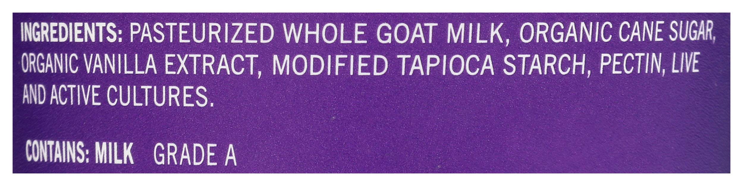 Probiotic Goat Yogurt, Vanilla, GF, 6 oz