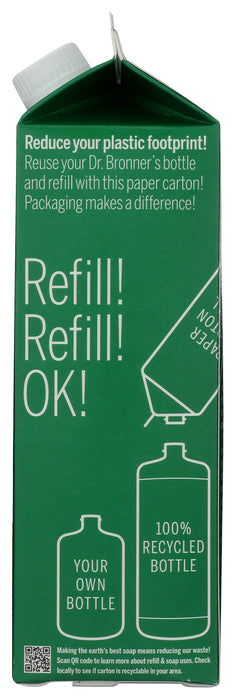 Pure Castile Liquid Soap Refill, Hemp Almond, 32 fl oz