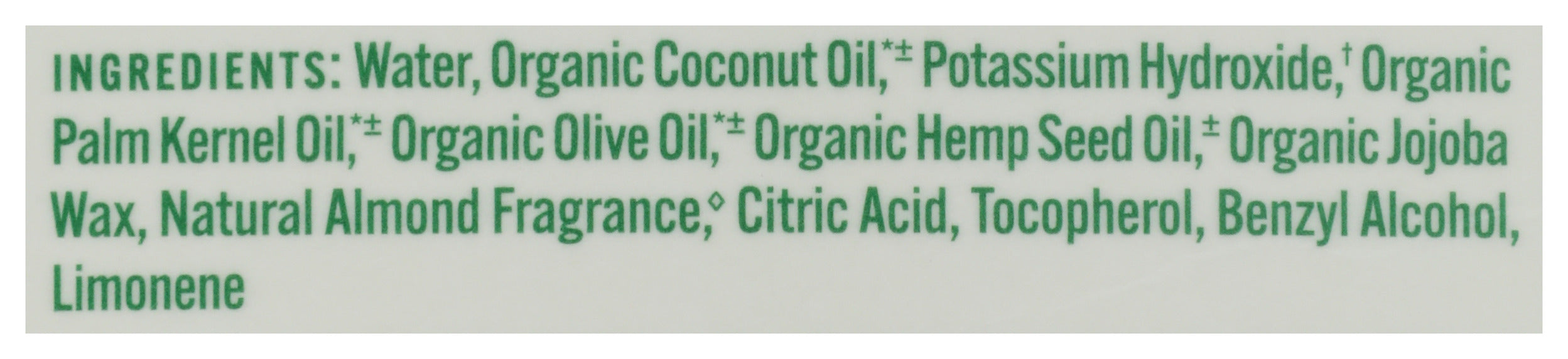 Pure Castile Liquid Soap Refill, Hemp Almond, 32 fl oz