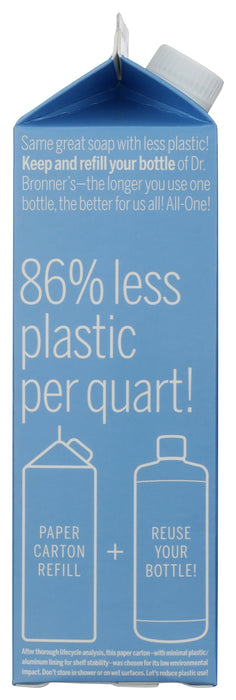 Pure Castile Liquid Soap Refill, Hemp Baby Unscntd, 32 fl oz