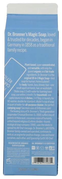 Pure Castile Liquid Soap Refill, Hemp Baby Unscntd, 32 fl oz