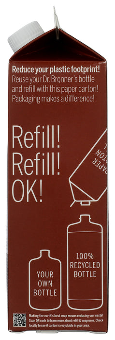 Pure Castile Liquid Soap Refill, Hemp Eucalyptus, 32 fl oz