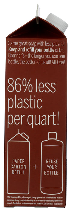 Pure Castile Liquid Soap Refill, Hemp Eucalyptus, 32 fl oz