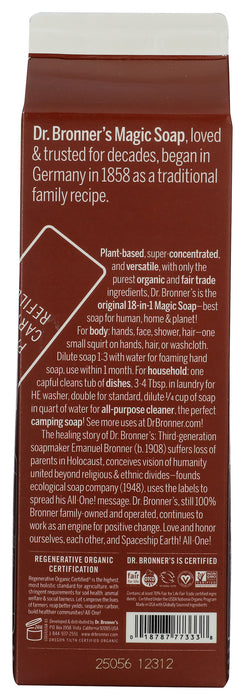 Pure Castile Liquid Soap Refill, Hemp Eucalyptus, 32 fl oz