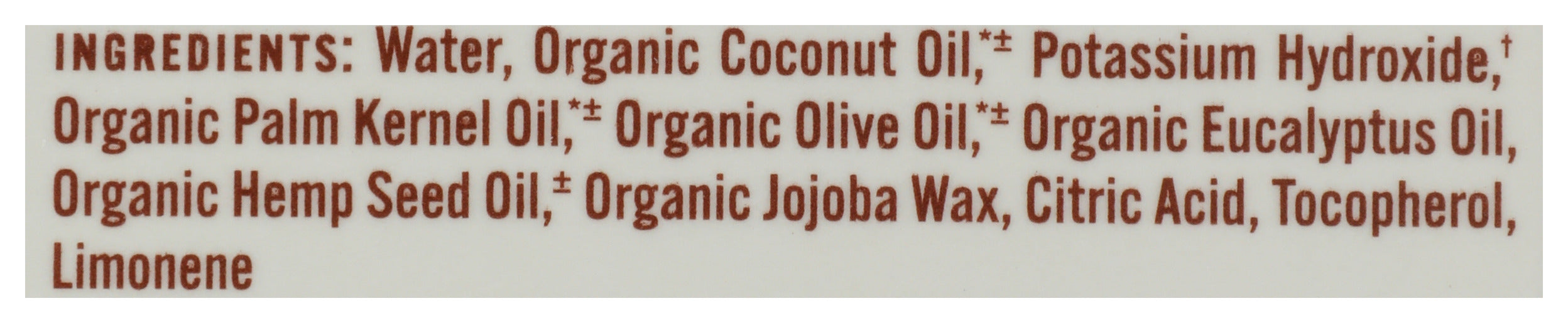 Pure Castile Liquid Soap Refill, Hemp Eucalyptus, 32 fl oz