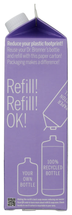 Pure Castile Liquid Soap Refill, Hemp Lavender, 32 fl oz