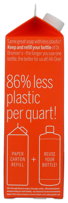 Pure Castile Liquid Soap Refill, Hemp Tea Tree, 32 fl oz