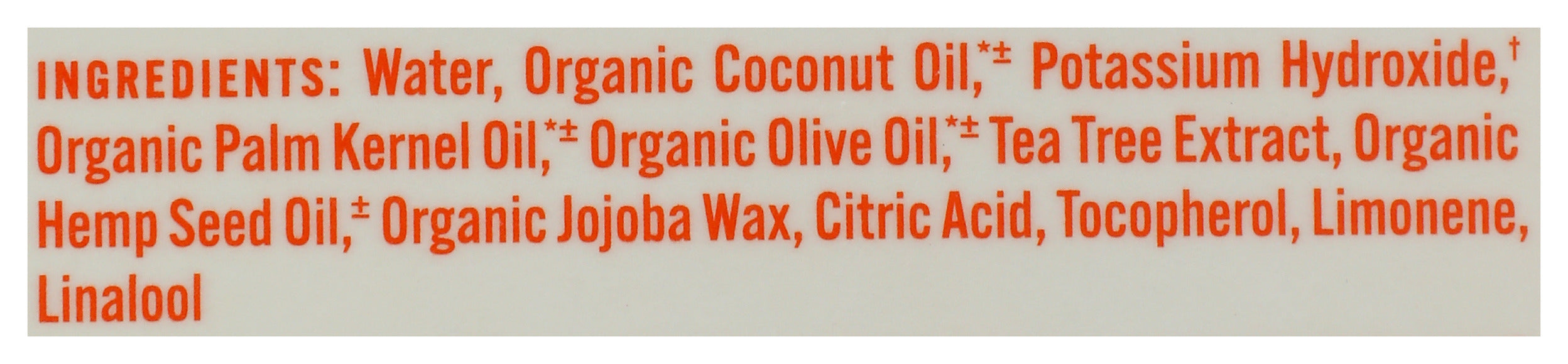 Pure Castile Liquid Soap Refill, Hemp Tea Tree, 32 fl oz