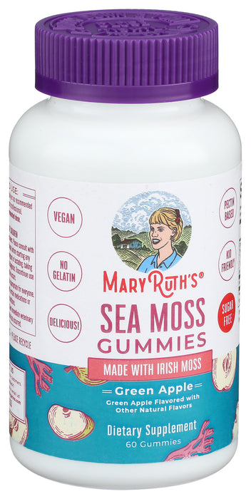Sea Moss Gummies, Green Apple, V, 60 gummies