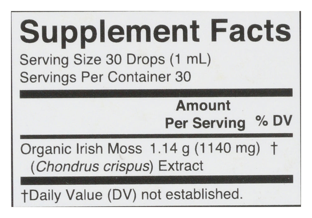 Sea Moss Liquid Extract, Org, 1 fl oz