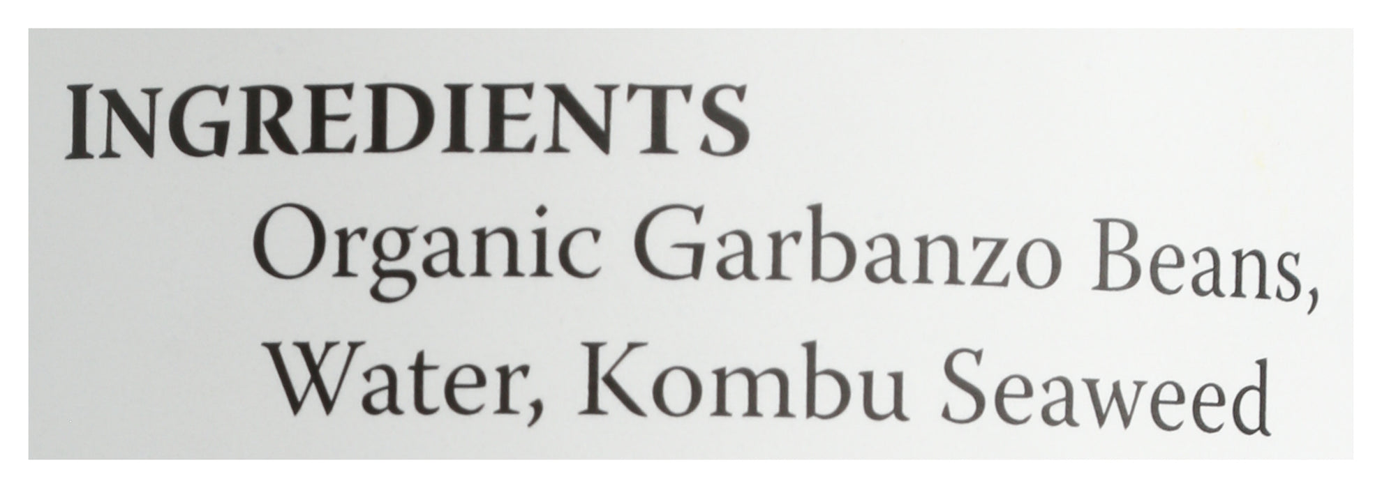 Garbanzo Beans, NS, Org, 15 oz