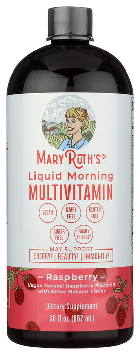 Liquid Morning MultiVitamin, Raspberry, V, 30 fl oz