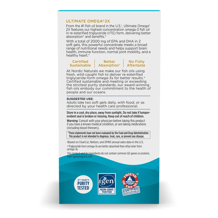 Ultimate Omega-D3 2X, 2150mg, 60 sgels