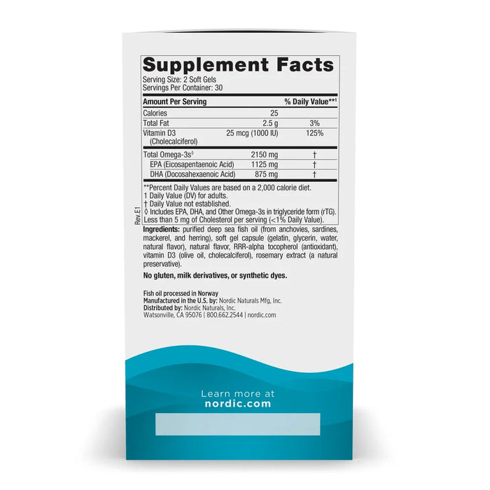 Ultimate Omega-D3 2X, 2150mg, 60 sgels