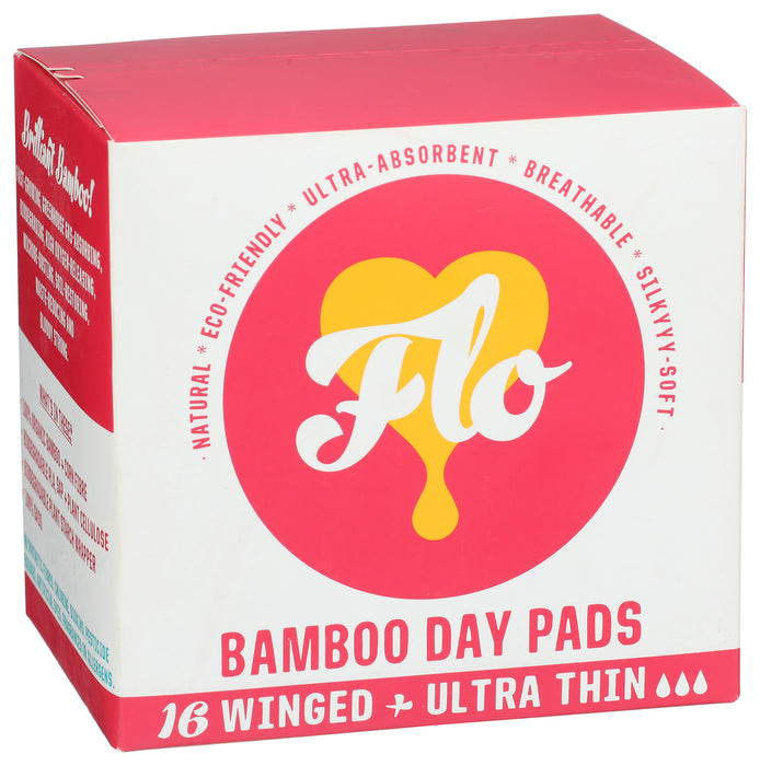 Bamboo Day Pads, Ultra Thin, 16 ct