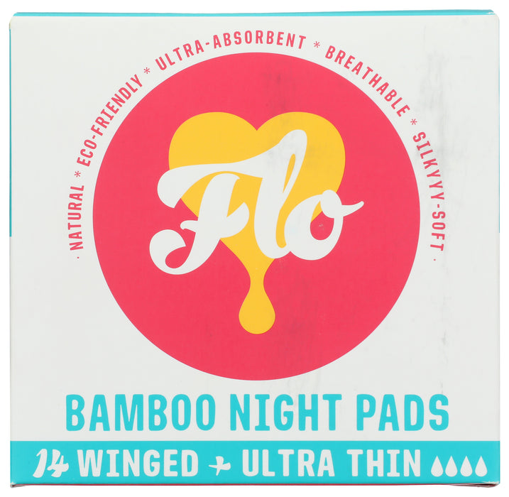 Bamboo Night Pads, Ultra Thin, 14 ct