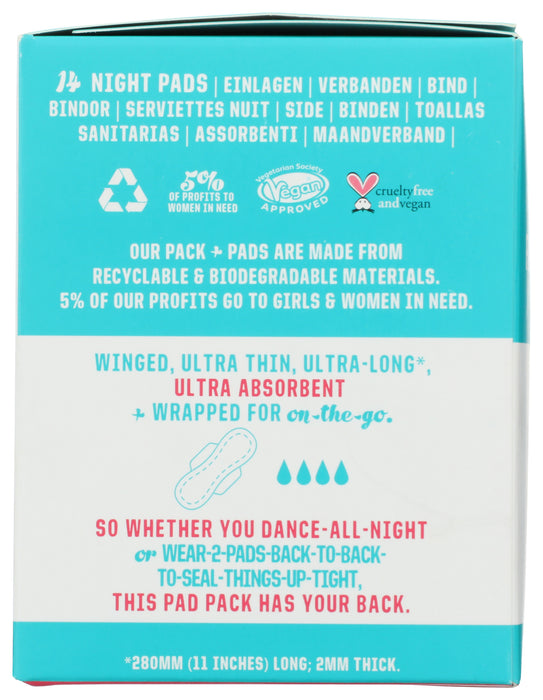 Bamboo Night Pads, Ultra Thin, 14 ct