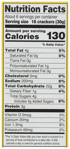 Crispy Wheat Crackers, 6.5 oz