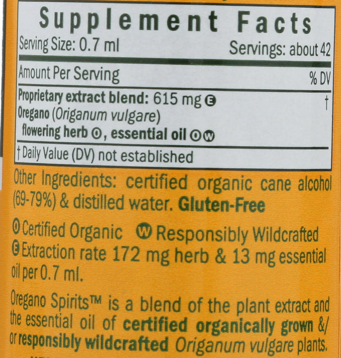 Oregano Spirits Extract 1 oz