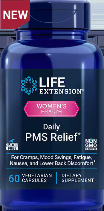 Daily PMS Relief, GF, 60 vcap