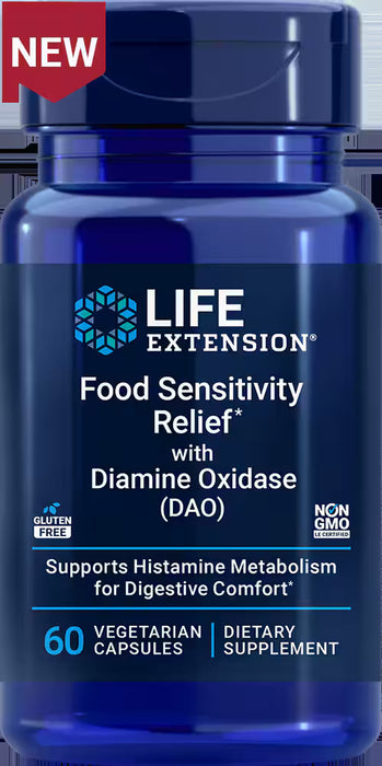 Food Sensitivity Relief with DAO, GF, 60 vcap