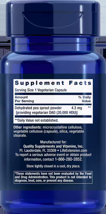 Food Sensitivity Relief with DAO, GF, 60 vcap