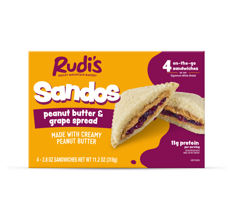 Peanut Butter & Grape Spread Sandwiches, 4 ea, 2.8 oz